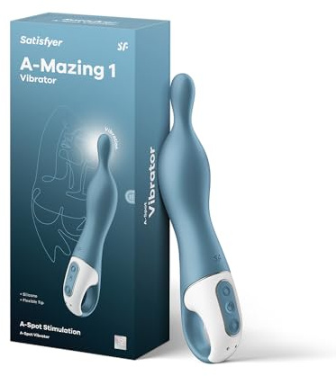 Satisfyer A-Mazing 1 Klitoris- & A-Punkt Vibrator | Wasserdicht (IPX7) | Flexible Spitze für tiefe Stimulation | Sex Spielzeug für Frauen | Erotik | Sex Toys | Mehrere Vibrationsprogramme