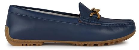 Geox Damen D KOSMOPOLIS + Grip Moccasin, Navy, 37 EU
