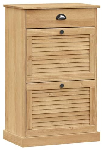vidaXL Schuhschrank VIGO 60x35x96 cm Massivholz Kiefer