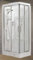 Novellini New Holiday A80 Hammam 80 x 80 cm Cabine de douche multifonction ouverture coulissante mitigeur thermostatique verre transparent profil argent réversible hydromassage sauna tige haute 225,5