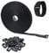 Outtshop 8M Adjustable Cable Straps with 40 Buckles, Black Reusable Cable Ties Heavy Duty,Hook and Loop Tape, Ideal for Home,Office,Garden, Cable Management, and More