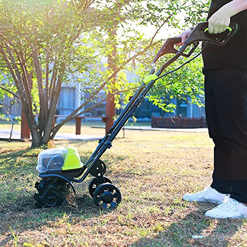 Generic Garden Tiller, Electric, Battery Powered, Manganese Steel, 14-Inch, 40-Volt Lithium-Ion, 4Ah Battery & Charger Included, Electric Hoe for Garden Lawn, Soil Loosening