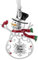 Laraine Weihnachtsbaumschmuck - 2024 dekorative hängende Anhänger von Auto Charm Urlaub Keepsake Geschenk Home Decor (Schneemann (2024))
