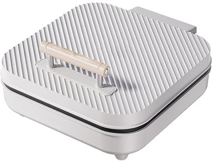 Padella Elettrica a Doppia Faccia con Coperchio, Teglia Multi-Elettrica per uso Domestico, Bistecchiera Elettrica Pieghevole a 180°, per Barbecue, Riso Fritto, Pizza