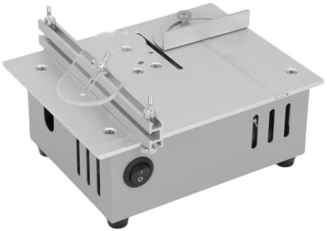 Elektrische Tischkreissäge, Mini-Hebe-elektrische Tischkreissäge, Verstellbare Sägeblatthöhe, Multifunktionales Tischkreissägen-Set für Zuhause und Holzbearbeitung, 96 W