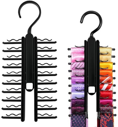 Krawattenhalter,Tie Belt Rack Organizer Verstellbarer,Krawattenhalter Mit Rutschfestem Clip,Krawattenbügel,Gürtel Organizer,Krawattenhalter Für Kleiderschrank,Tie Hanger Holder Für Krawatten,Gürtel