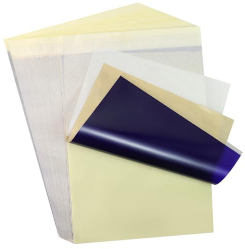 GOTFUN 54 Stück Tattoo Transferpapier A4, Professionelles Tattoo Zubehör | Tattoo Stencil Papier 4-Layer Matrizenpapier für klare Übertragung Saubere Linien Für Hand- und Maschinenübertragung