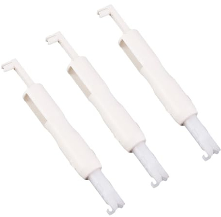 OHPHCALL Inseritore Automatico per Aghi da Cucito 3 Pezzi, Accessorio Bianco in Plastica Mini per Macchina da Cucire Domestica, per Madri ed Anziani
