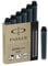 Parker Tintenpatronen für Füller | kurze Patronen | schwarze QUINK Tinte | 6 Stück