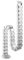 KIMEX 070-1013 Goulotte Passe-câbles Verticale articulée Longueur 130cm Gris