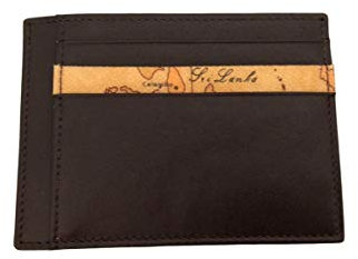 PORTA CARTE CREDITO UOMO ALVIERO MARTINI 1° CLASSE ART. BVW3545600 pelle colore testa di moro geo dim 11 x 8