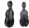 Crossrock Custodia per violoncello 3/4 e 4/4 | Guscio rigido modellato in ABS con ruote, serratura, tasca per accessori e cinghie per zaino, nero (CRA862CEFBK)