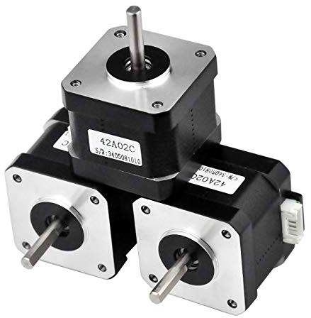 Rtelligent 42A02C Schrittmotor 2 Phasen Nema 17 Arduino Mini Stepping 42 Ncm 1,5 A Strom 38 mm Länge Bipolar 4,5 mm Welle mit 30 cm Kabel für 3D-Druck CNC (42A02C-Dupont, 3)