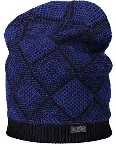 CMP Herren Knitted Mütze, Black Blue, one Size