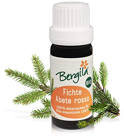 Bergila Ätherisches Öl Fichte (picea abies) Bio, 10 ml - aus 100% natürlichen, biologischen Rohstoffen - kontrollierte und zertifizierte Qualität aus Südtirol