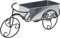 Rammento 28cm Old Fashioned Bike Zinc Planter - Indoor & Outdoor Metal Bicycle Plant Pot, Vintage Style Decor for Home and Garden, Sturdy & Charming, Perfect for Small Plants or Flowers