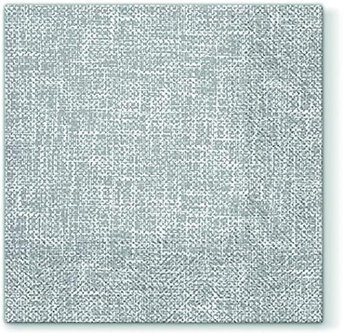 20 Servietten Struktur elegant grau | Muster | Uni | einfarbig 33x33cm