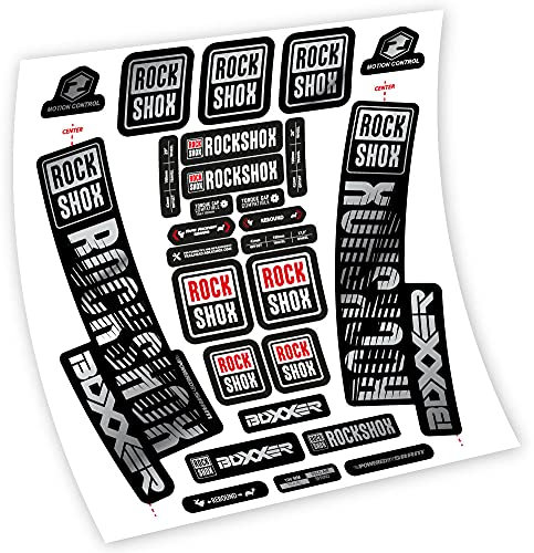 Rock Shox Boxxer Aufkleber aus Vinyl, selbstklebend, Gabel (Chrome Silver)