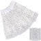 acDesign Serviettenringe 150 Stück Silber Strass Mesh Serviettenhalter für Tischdekorationen oder DIY Dekoration