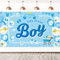 DPKOW It's a Boy Banner für Babyparty Dekoration für Jungen, Baby Shower Innen Haus Dekoration, Babydusche Foto Hintergrund Dekoration, Babyparty Wand Raum Dekoration, 185 * 110cm Stoff