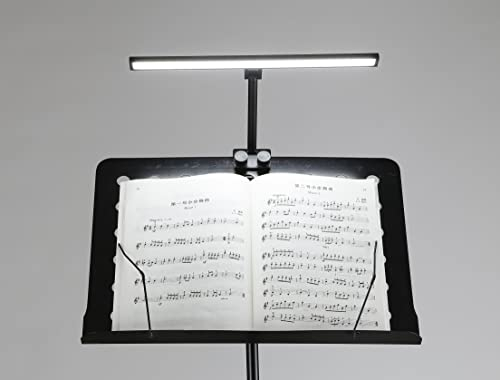 AETEE Super Bright Music Stand Lights,LED Clip On Light,Removable Battery, Rechargeble Battery Operated, Long-Lasting USB-C Eye-Care Clamp Lamp, Foldable for Sheet Music(Updated Version)