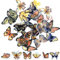 ExceLife Retro Butterfly Stickers Set, Self-Adhesive PET Transparent Waterproof Butterflies Stickers for Scrapbooking, Journal, Album, Phone Case, Laptop, Card Making, 40Pcs (Butterfly Yellow)