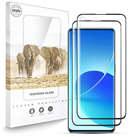 Zidwzidwei Verre Trempé Protecteur D'écran pour OPPO Reno 6 Pro 5G [2 pièces], Dureté 9H, 3D Haute Définition, Sans Bulle, Résistant à la Rayure Film Protecteur pour OPPO Reno 6 Pro 5G