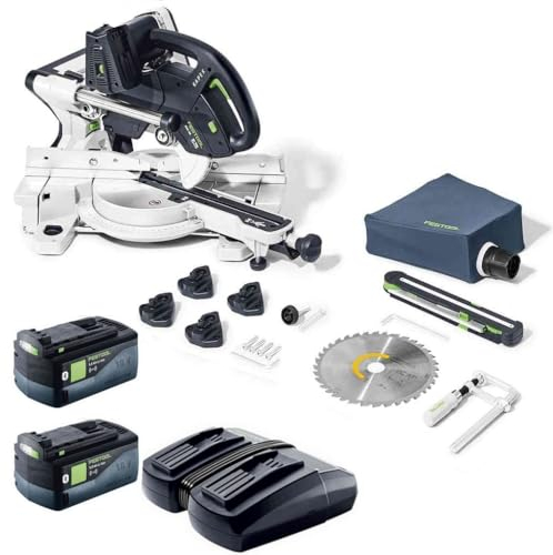 Festool KAPEX KSC 60 EB-Basic 577775 - Sega troncatrice a batteria, con 2 batterie e caricabatterie