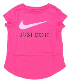 Nike t-Shirt Swoosh JDI Girl T-Shirt M/C Rosa 4 Anni