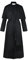 Gothden Tunika-Kostüm, mittelalterlicher Mönch, Priester, Renaissance, Cosplay, komplettes Set, Halloween, Cosplay, für Erwachsene, Herren, Schwarz , L