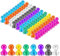 Magnet 100 Stück Mini Magnete für Whiteboard, 11 x 17mm, 8 Farben, Kunststoffmagnete Kegelmagnete für Magnettafel und Kühlschrank