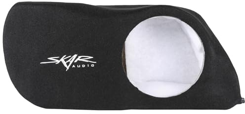 Skar Audio Einzelnes 25,4 cm (10 Zoll) versiegeltes Subwoofer-Gehäuse, kompatibel mit Honda Civic Schrägheck-Fahrzeugen 2017–2021
