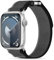 CHANRASI Cinturino Compatibile con Cinturino Apple Watch 41mm/40 mm/38 mm,Cinturini Loop Sportivi in Nylon per Ultra2/Ultra Series SE 9 8 7 6 5 4 3 2 1(Nero/Grigio).