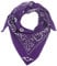 fashionchimp XXL Nicki-Halstuch aus 100% Baumwolle, 70x70 cm, Unisex Bandana, Halstuch, extra groß (Paisley-Lila)