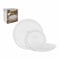 La Mediterránea Vajilla Andra Transparente 18 Piezas (2 Unidades)