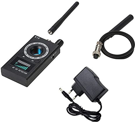 USKI K18 Detektor Kamera Bug Mini Gadget Bug Jamming Machine Verkehr Polizei Kamera Jammer Signal Blocker C308 (Color : K18-EU Plug)