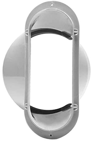 Accesorios de ventana de aire acondicionado, conector de manguera de escape para manguera de escape de aire acondicionado móvil, boquilla plana de 5.9 pulgadas