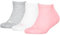 PUMA Invisible 3p, Calzini Unisex - Bambini e ragazzi, Rose Water - New, 31-34