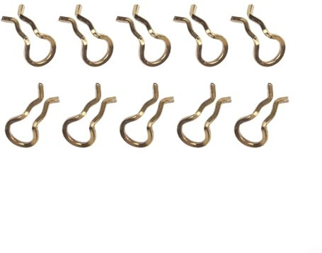 Clip a molla in acciaio inox per pinze freno, facile installazione, vari colori (giallo)