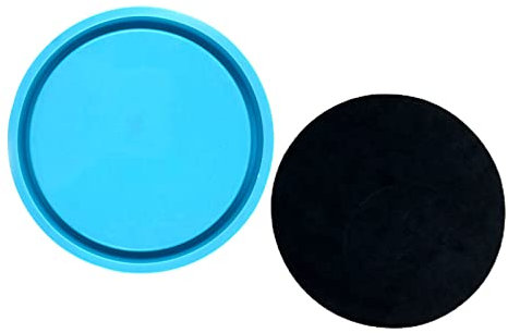 Großes Tablett Harzform Rundes Serviertablett Silikonform Mit Rand Kreisplatte Epoxidguss Für Schmuckgerichte