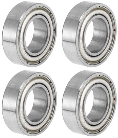 A ABSOPRO 4 Stück Kugellager 689ZZ Rillenkugellager Geschmierte Lager Doppel-Metall-Dichtung 9x17x5mm Silberton Artikelaustausch