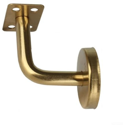 Yhenlovtt 5 Stück Gusseisen-Handlaufhalterungen, Handlauf-Bannister-Unterstützung, Treppengeländer-Halterung, Befestigung an der Wand (festes Bettlaken)