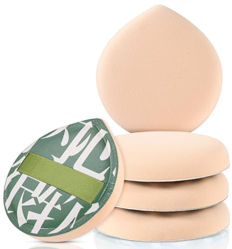 KFHENSOMR Makeup Sponge Set 5 Pcs Korean Makeup Sponge Puff for Foundation Concealer and Powder Latex Free Blender Beginner-friendly Puff Korean Make up Cushion Puffs Sponges Blender