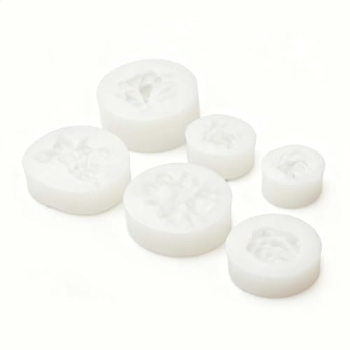 6 Pieces 3D Candle Moulds for DIY Crafting, Gardenia and Frangipani Flower Silicone Mould Set, Versatile Silicone Flower Mould for Aroma Plaster, and Resin Crafts