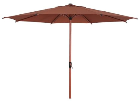 Hespéride - Sombrilla reclinable Redonda Recta Loompa 3m Caoba