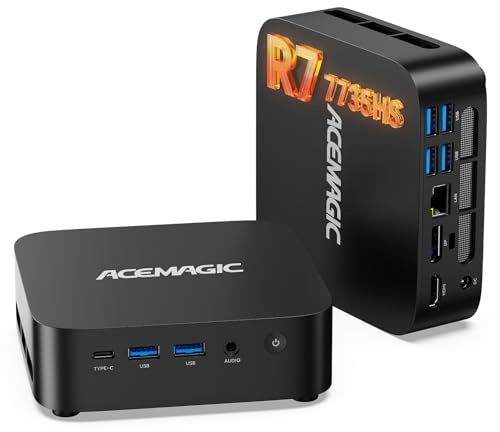 ACEMAGIC M1 Mini PC, AMD Ryzen 7 7735HS(hasta 4,75 GHz) 24GB LPDDR5 1TB SSD
