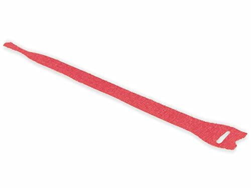 HELLERMANN TYTON 130-00014 Polyamide 10pièce Red (S) 12.5 mm Tie Hook and Loop Cable Ties Straps (20 cm, 1.3 mm, 10 Piece (S))