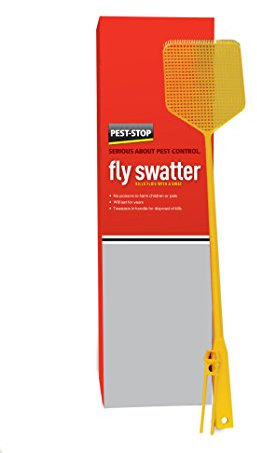 Pest-Stop Fly Swat – Manual Insect Swatter with Long Handle – For Flies, Wasps and Bugs – Indoor and Outdoor Use – 1 Pack