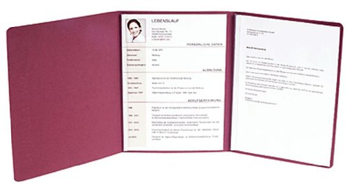 Exacompta Bewerbungsmappe Karton/49758B bordeaux 400 g/qm