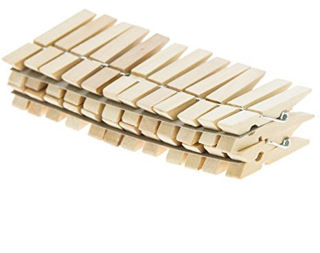 24 pinces à linge bois 4.5 cm - Loisirs Créatifs